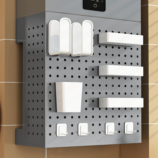 OTHERStories Gas water heater shielding cover, hole plate under wall-mounted boiler to cover ugly gas pipes, thickened gray, width 45, height 40, depth 20+