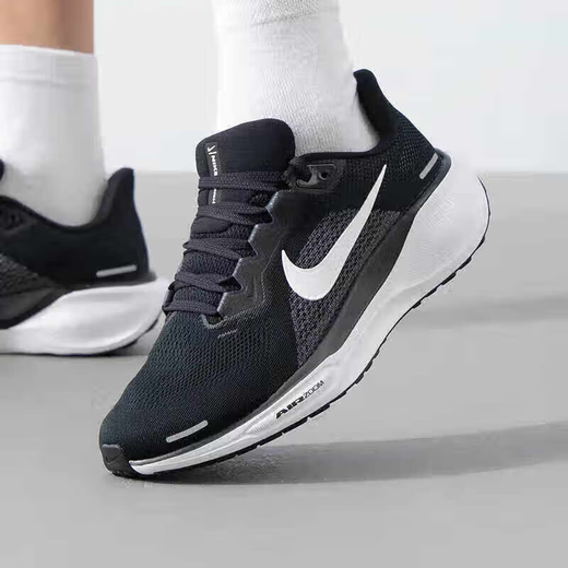 Nike NIKE running shoes men's shock-absorbing Pegasus 41 PEGASUS 41 sneakers FD2722-002 black and white 42.5