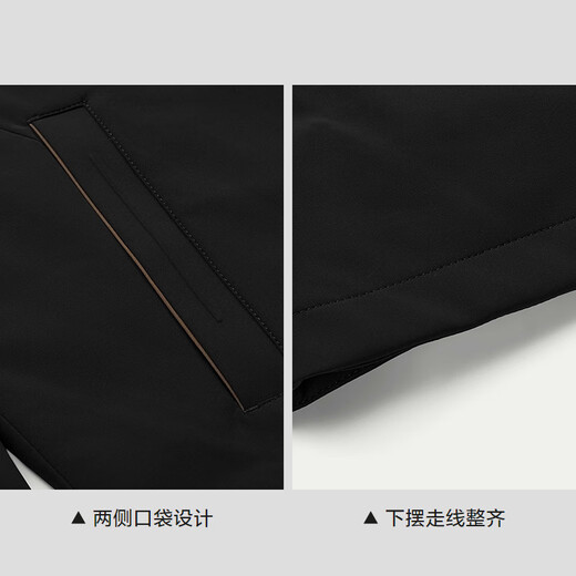 HLA Heilan Home Jacket Men's 25 One-piece Multi-Wear Removable Liner Lapel Thickened Jacket Men's Winter