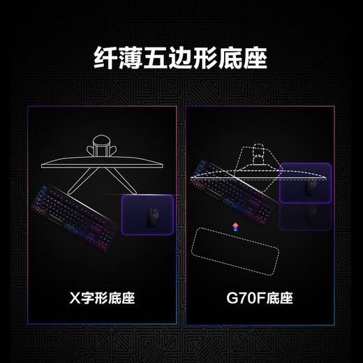 Samsung (SAMSUNG) 27-inch G70F Fast IPS 4K 180Hz Dual Mode 1K 360Hz Rotating Lift Vertical Screen Odyssey Desktop External Gaming Computer Monitor LS27FG706ECXXF Official Direct Flagship Store