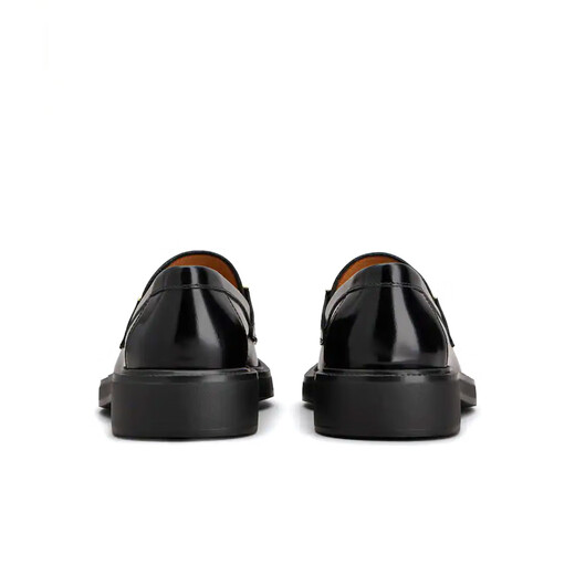 TOD S Authenticity Guaranteed Women's Gift Leather Loafers Black B999 Size 37