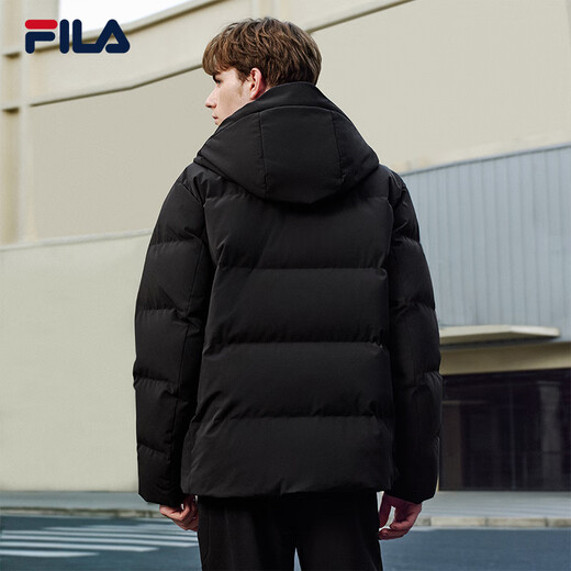 FILA Official Men's Down Jacket 2025 Winter Fashion Casual Comfortable Warm Hooded Jacket