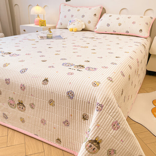 Nanjiren cotton bed cover double-sided one cotton one velvet thickened milk velvet bed sheet 1.5m