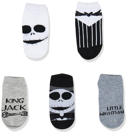 Disney Disney Baby Nightmare Before Christmas Socks 5-pack Black and White Multicolor 2-4T