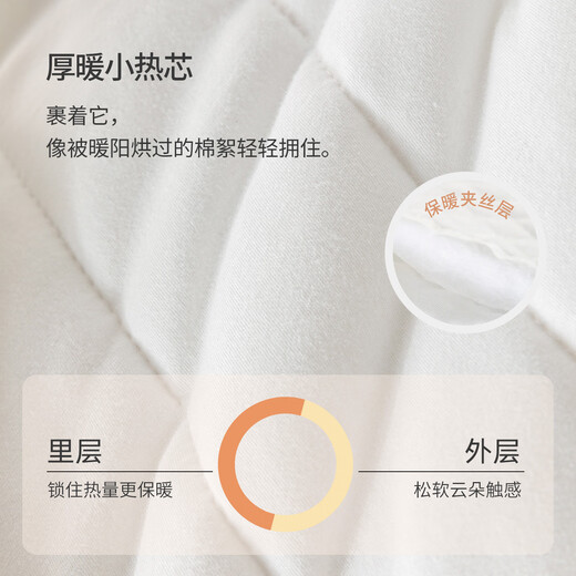 Happy Bear baby thickened onesie newborn winter quilted warm romper baby antibacterial winter clothing