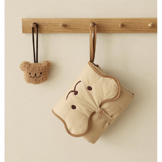 South Korea's Smiling Bear Baby Diaper Pad, Convenient and Multifunctional Waterproof and Leakproof Diaper Bag Folding Bear Convenient Diaper Pad 50x70cm