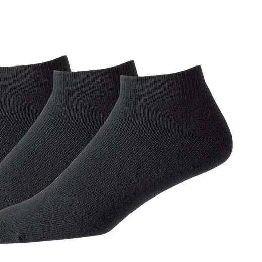 
FootJoy golf socks for men's new product FJ comfortable, dry and breathable sports golf men's low waist socks black triple pair 15276