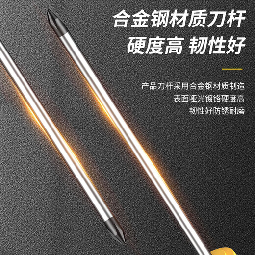 Screwdriver set, strong magnetic cross, 2 pieces, 6*100mm flat screwdriver, screwdriver, household repair tool set, screwdriver set, 4 pieces