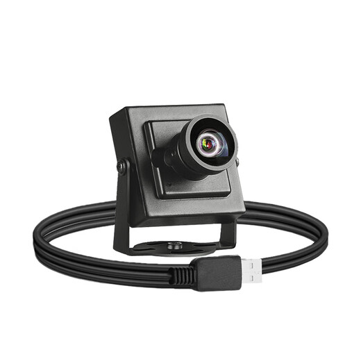 Jicai HD 2 million 5 million pixel USB industrial machine vision distortion-free camera, driver-free plug and play UVC protocol, Raspberry Pi Android Linux secondary development 2K 2.8MM distortion-free