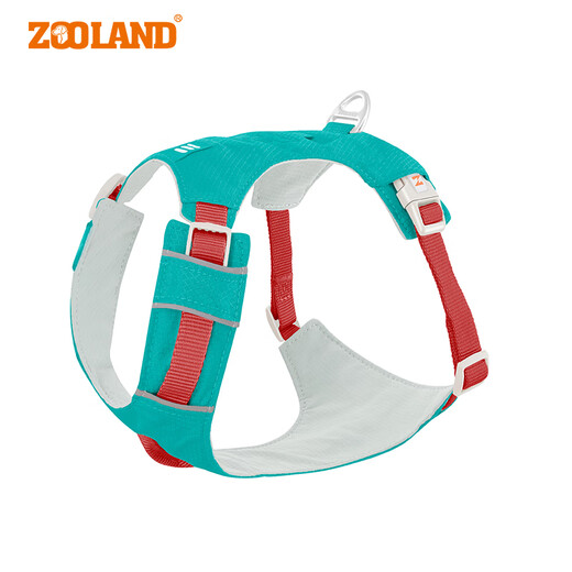 ZOOLAND Dog Harness Thin, Lightweight, Adjustable Harness, Traction Rope, Comfortable and Cool for Dog Walking, Anti-Escape Breathable Harness ZLHA-046J Pomegranate Green XXS