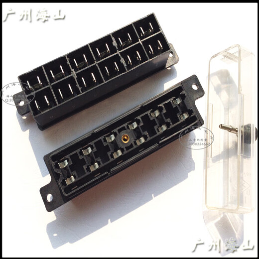 Imported fuse blade holder/medium fuse blade holder box/6 channels 8p/bottom wiring/ready stock S6D holder box