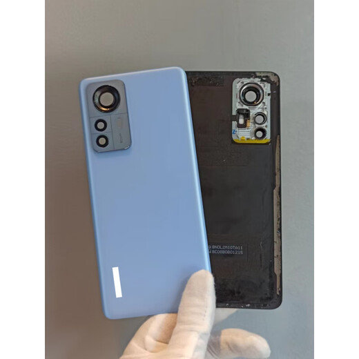 Suitable for Xiaomi 12 original disassembled rear cover glass Xiaomi 12pro disassembled rear case mobile phone battery cover Xiaomi 12Pro/spro with photo frame lens flash cover black shell