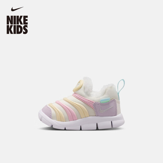 Nike (NIKE) official NIKE DYNAMO FREE SE Nike caterpillar baby sneakers IQ3161 101 sail white/metallic silver/white/gypsum color 25