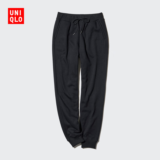 UNIQLO Women's HEATTECH imitation sherpa sweatpants/sweatpants extended warm pants 472864 09 Black 3XL/175/88B