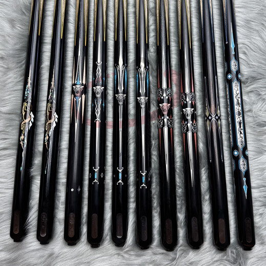 Yebao billiard cue new Shenbing G1 g2345 Shijiaban 6 Chinese black 8 American nine-ball small head through billiard cue G1 video selection does not guarantee refund