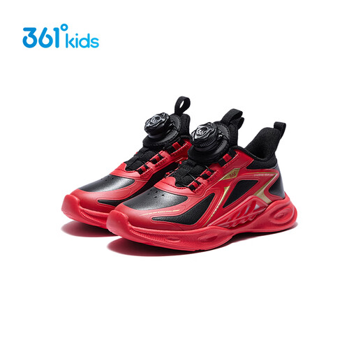 361 Air-permeable 6.0 children's running shoes 25 winter men's and women's small, medium and large children's soft cushioning knob sports shoes red 32