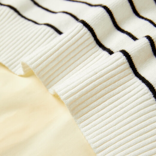 MQD autumn striped shawl comfortable casual lapel shirt 235340104 yellow polish 130cm