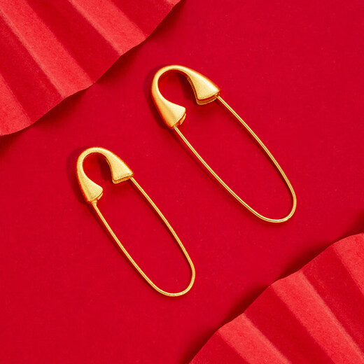 Alloy jewelry ancient sand gold brooch. Pregnant women and babies are safe when going out. Gold baby brooch that protects against shock and protects color. 2 packs.