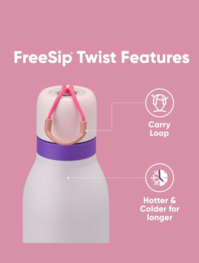 Owala FreeSip Twist Stainless Steel Insulated Sports Bottle Large Capacity Straw Cup About 710ml