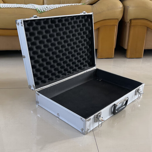 Qiaobolai aluminum alloy portable hardware tool box instrument sample display box file storage storage box supports customization 523513 tool box