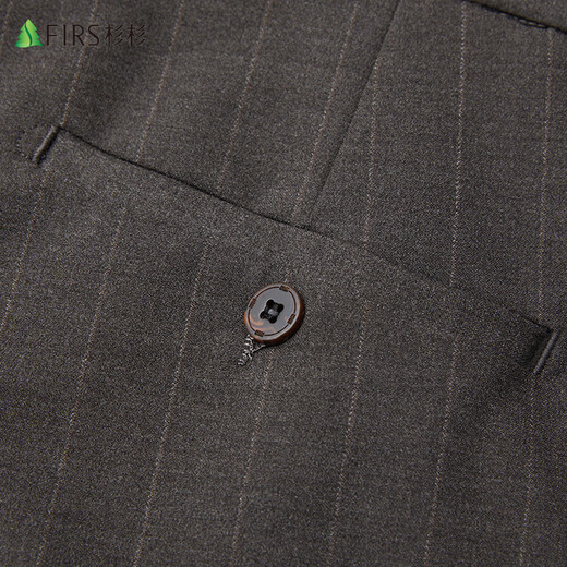 Shanshan suit men's slim business casual professional formal suit trousers striped wedding groom's wedding dress