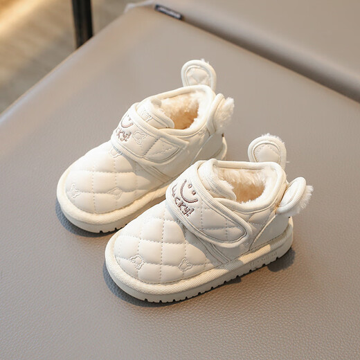 Tyrannis Yangma recommended baby girl cotton boots 2024 winter new 0-5 thickened boys' warm shoes girls soft sole black 18_inner length 12.0cm