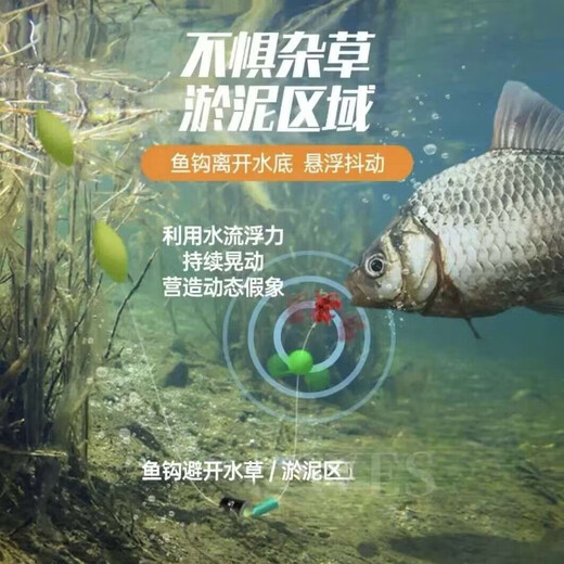 Dali Ma Zi double hook tension anti-bite resistant finished crucian carp white striped small fish flip hook to prevent falling off 1.0 sub-line + No. 5 hook Dali Ma sub-line automatic flip hook 6 sets specializing in wild fishing