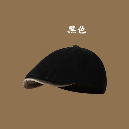 Japanese retro progressive hat for women, autumn and winter beret, Korean version, versatile British newsboy hat, painter hat for men, brown, one size fits all, 54-58CM (enlarge and deepen)
