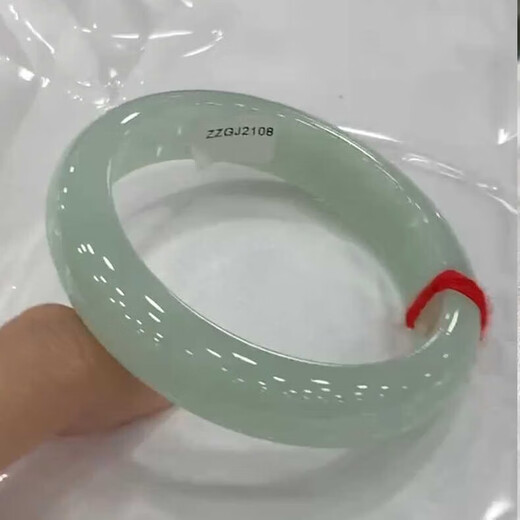 Fa Laier Burmese genuine jadeite bracelet ice type sun green floating flower sungreen jade bracelet jade bracelet for women ice waxy type high ice bracelet jade bracelet 59mm ring mouth