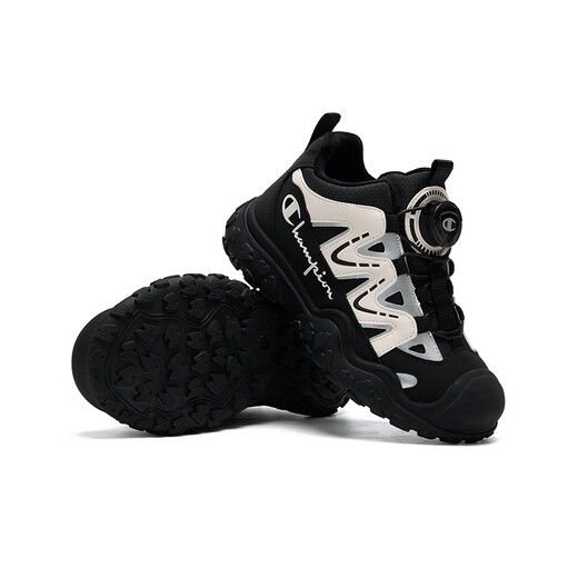 Champion Champion Boys and Girls Velvet Sports Shoes 25 Winter New Rotary Buckle Trendy Outdoor Hiking Rubber Soled Children's Cotton Boots