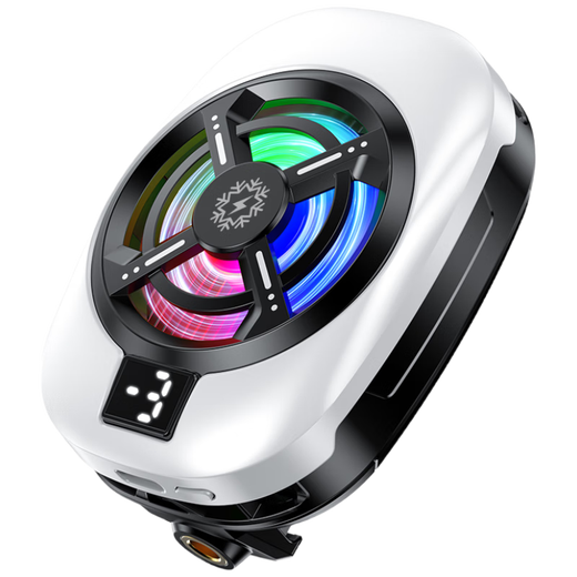 Bkayp three-speed adjustable icing mobile phone radiator back-clip semiconductor refrigeration fan dedicated for live games cooling artifact suitable for Apple IQOO OnePlus Huawei