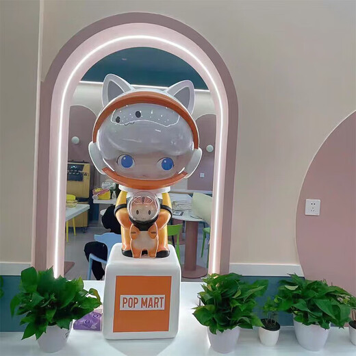 Fiberglass cartoon sculpture large stainless steel animation character panda ip foam doll mascot various cartoon sculptures customized