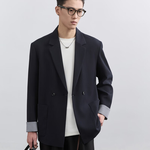 Earl Joel Casual Blazer Men's Suit's Men's High Deay Single Casual Wear Formal Wear Spring and Automne Loose Western Thin Style Engagement