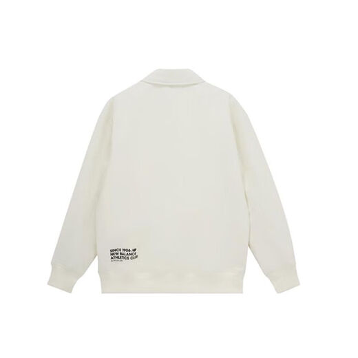 
NEW BALANCE neutral solid color lapel letter printed long-sleeved jacket 5QD12083-IV XS Height 160cm One size 5QD183-IV