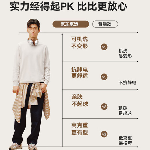 Made in Tokyo 100% long-staple cotton sweatshirt men's autumn coat men's clothing long-sleeved t-shirt for men and women black M