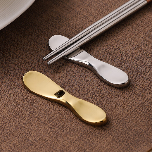 Fortune Pig stainless steel chopstick holder creative chopstick holder for home high-end tableware new chopstick holder exquisite and beautiful spoon holder pillow type chopstick holder - mirror color