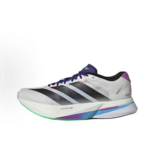 Adidas men's running shoes 25 autumn and winter Adizero Boston 13 versatile, comfortable, non-slip, wear-resistant and shock-absorbing JS4938 JS4946/white and black 42.5