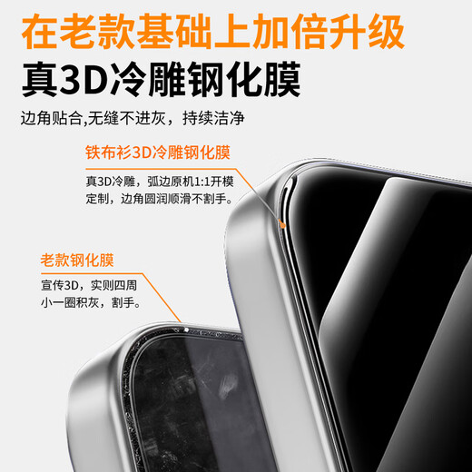 Iron cloth shirt 3D cold carving film suitable for vivox300pro tempered film vivox300pro mobile phone film ultrasonic second unlock full screen high-definition anti-fingerprint protective film 2 pieces