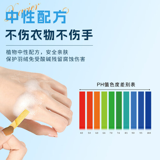 ODOW down jacket cleaning agent water-free dry cleaning household fluffy powerful yellow stain removal collar net special washing detergent down jacket cleaning agent 200ml*1 bottle