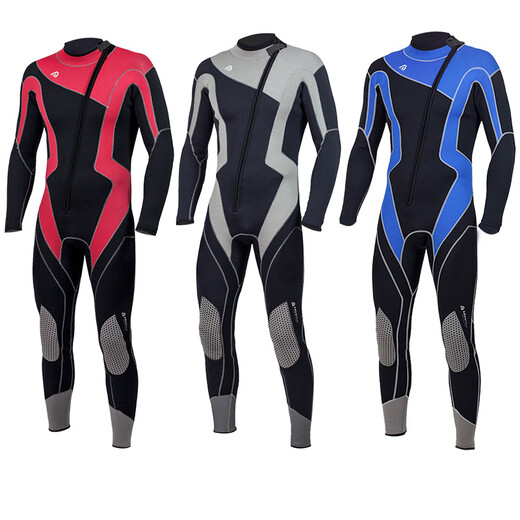 HiSEA wetsuit men's wetsuit women's winter swimming warm swimsuit 3mm wetsuit full body men's 5mm cold-proof swimsuit jellyfish suit M150 high elastic SBR material (3.0MM) 2XL