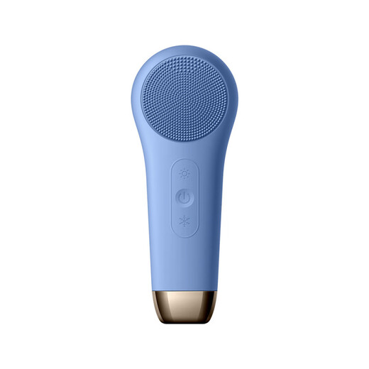 Xiaomijian German quality electric facial cleanser, efficient cleaning, ultrasonic high-frequency vibration facial cleanser, charging plus hot and cold compress device, semiconductor hot and cold cleaning pores and blackheads, gift for men and women, blue