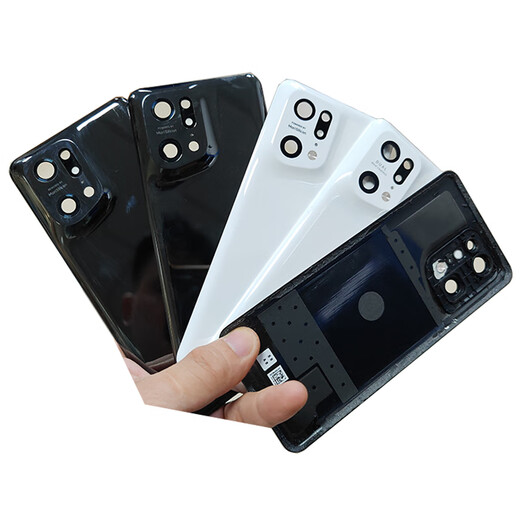 Suitable for oppofindx5pro back cover original disassembly battery cover outer rear shell screen glass original second-hand mobile phone case findx5 back cover mirror purple 98 new disassembly original belt