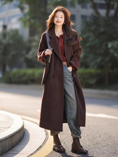 Xiaohongshu's popular Maillard fashion suit women's autumn and winter 2024 new vintage knitted vest vest matching shirt S autumn outfit with a complete set b one size