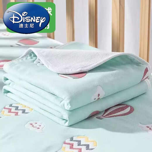 Disney (Disney) Class A pure cotton gauze diaper pad for infants and children waterproof and washable diaper pad, aunt pad, mattress, newborn supplies, gauze, blue color cloud, 30*40cm, five pack