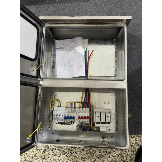 Photovoltaic grid-connected distribution box photovoltaic power access box 10305080100KW residual power grid-connected box 10-30KW (without meter) stainless steel 0.8mm