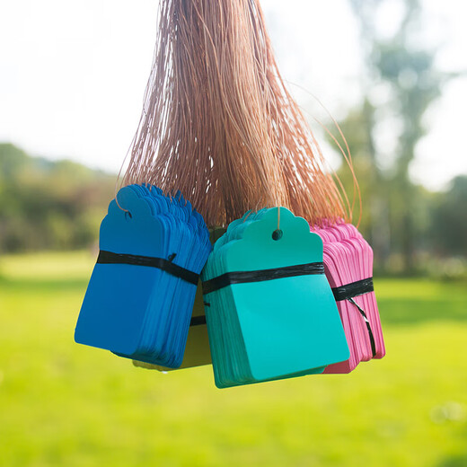 100 pieces of hang tags, plant signs, tree signs, classified color cards, plastic, waterproof, light-fast, non-fading P 2.5*3.6cm green, 100 pieces