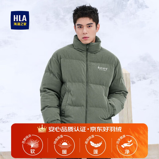 Heilan House Goose Down Jacket Men's Aurora Series Warm Stand Collar Jacket Men's Winter