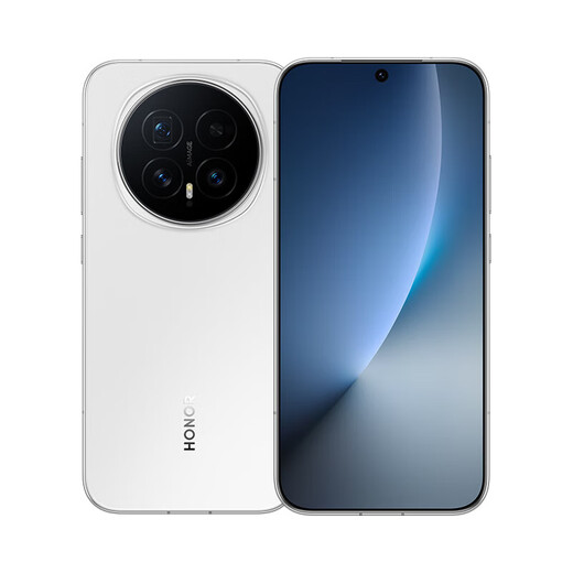 Honor Magic8 New 5G Mobile Phone YOYO Smart Super Night Telephoto Fifth Generation Snapdragon 8 Extreme Edition Launched in 2025 Snowy White 12G+256GB Full Netcom Official Standard Configuration