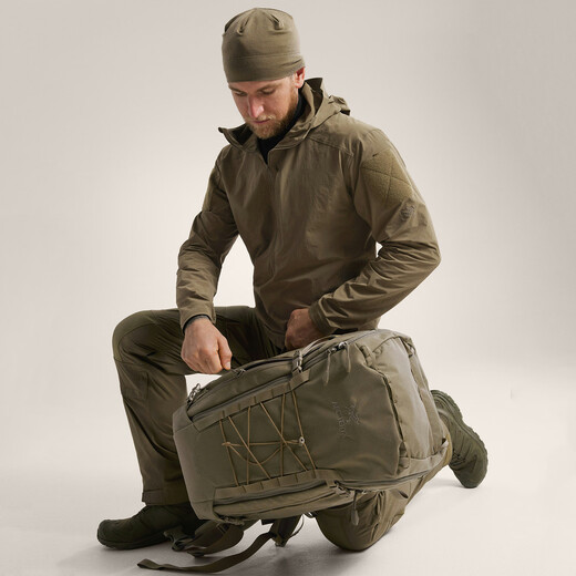 ARC TERYX LEAF GAMMA SL ANORAK Military Bird Weatherproof Breathable Outdoor Tactical Half-Zip Soft Shell Jacket CRO Crocodile Color (X000007936) L