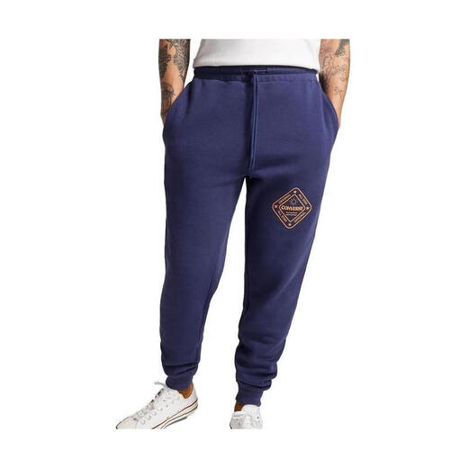 Converse men's sweatpants are comfortable and warm for daily wear. Loose fit and breathable design. Dark blue drawstring waist. Blue One Size | EU M